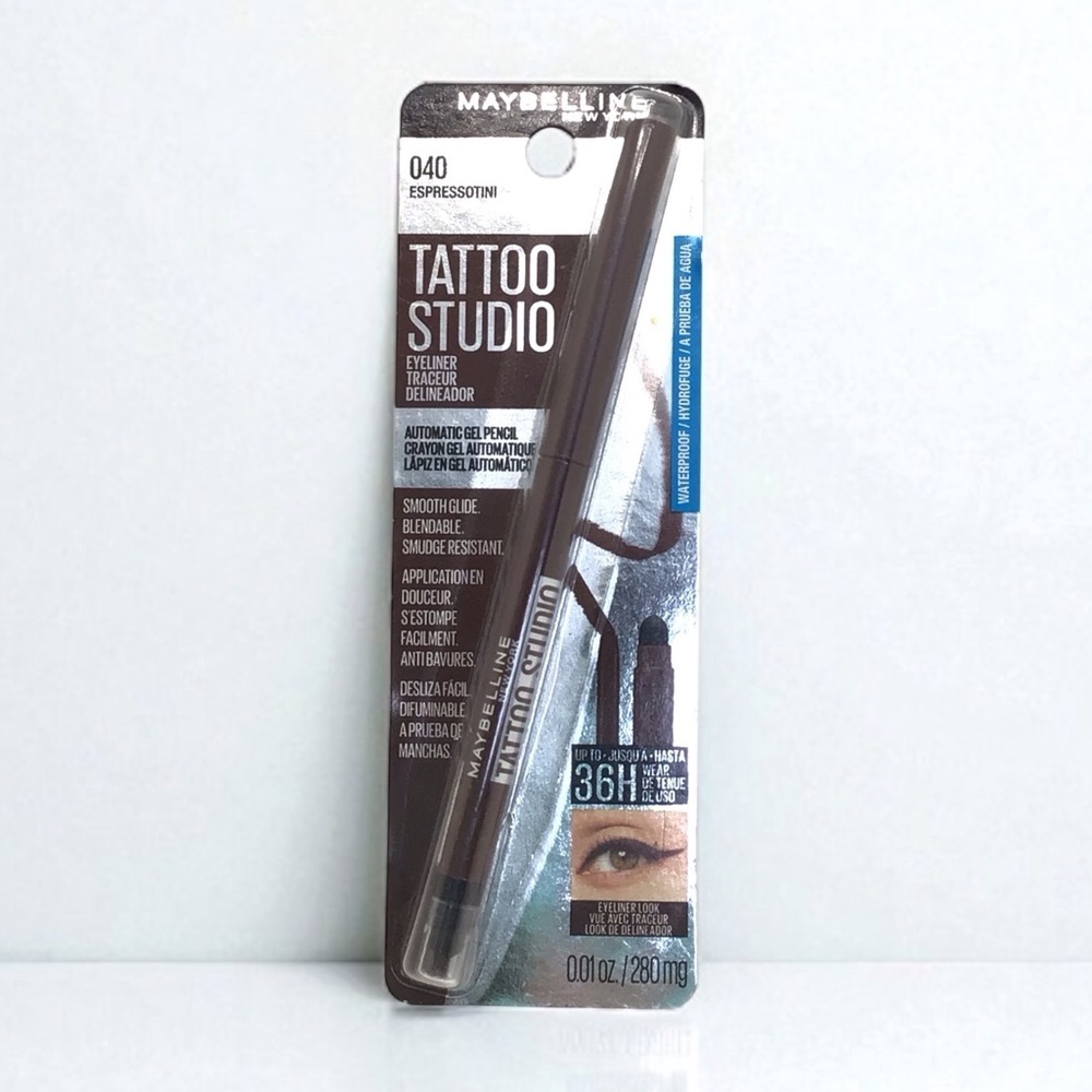 Maybelline Tattoo Studio Smokey Gel Pencil Eyeliner, 040 Expressotini